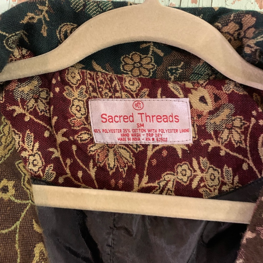 Sacred Threads Multicolor Patchwork Blazer - image 2